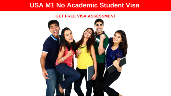 Migrate to USA as a Student with USA M1 No Academic Student Visa